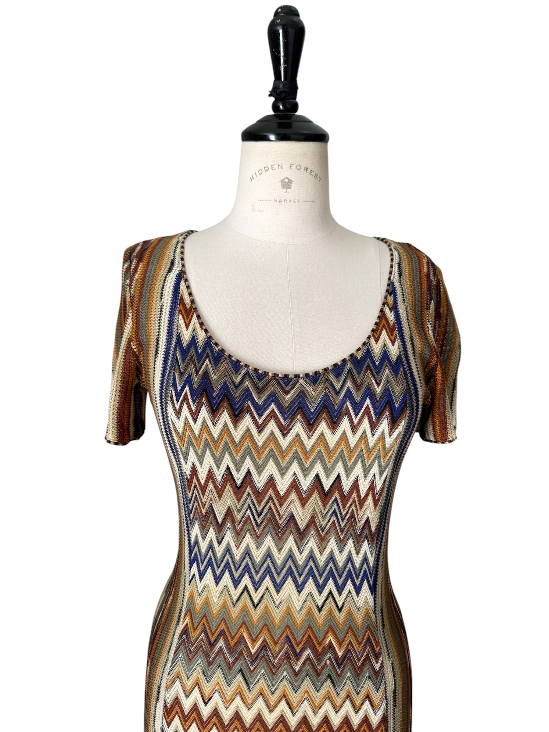 Missoni SS1994 rare Runway Set Archive Dress Gilet Necklace 