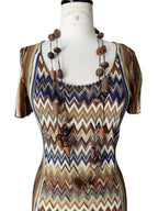 Missoni SS1994 rare Runway Set Archive Dress Gilet Necklace 
