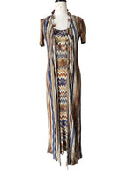 Missoni SS1994 rare Runway Set Archive Dress Gilet Necklace 