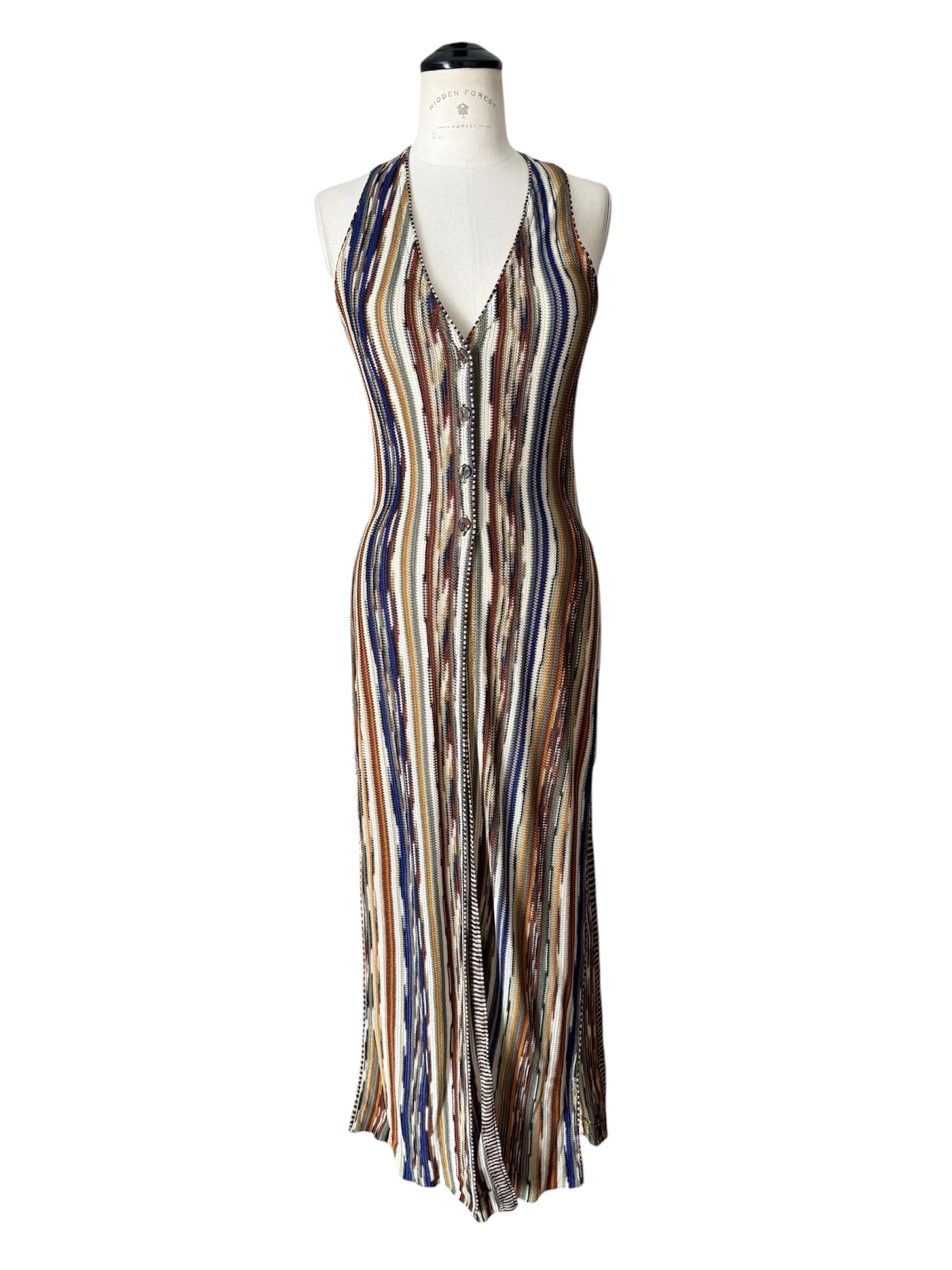Missoni SS1994 rare Runway Set Archive Dress Gilet Necklace 