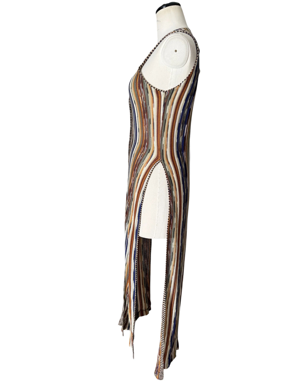 Missoni SS1994 rare Runway Set Archive Dress Gilet Necklace 