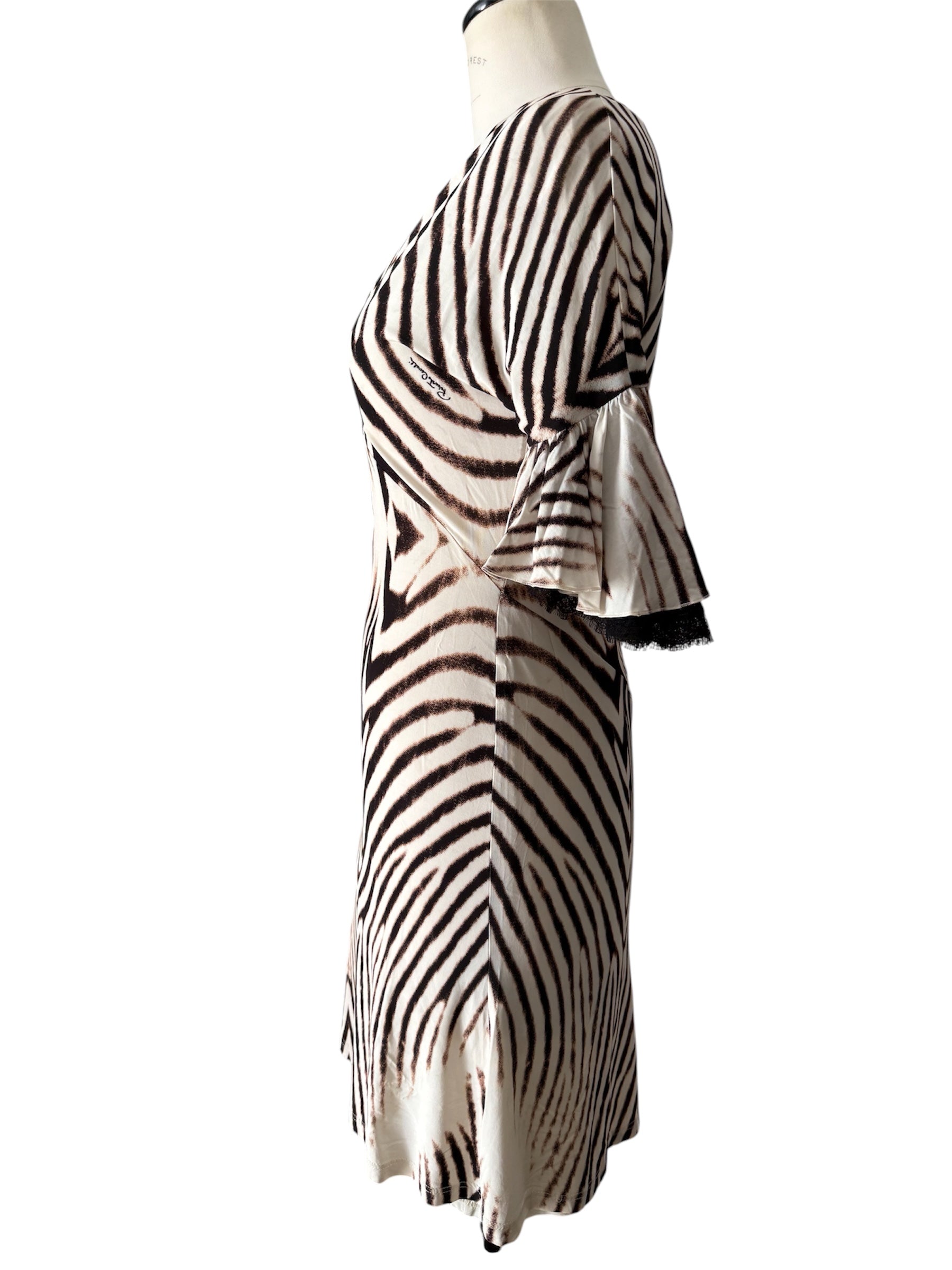Roberto Cavalli 2007 circa zebra mini dress
