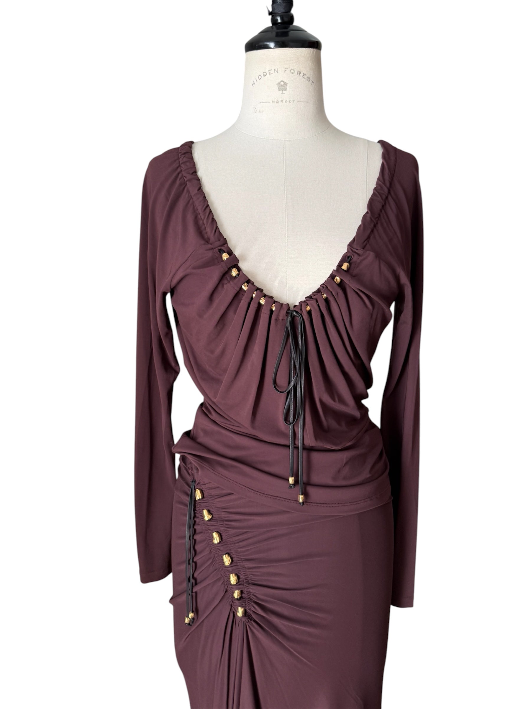 Rare Roberto Cavalli FW 2004 Runway purple set