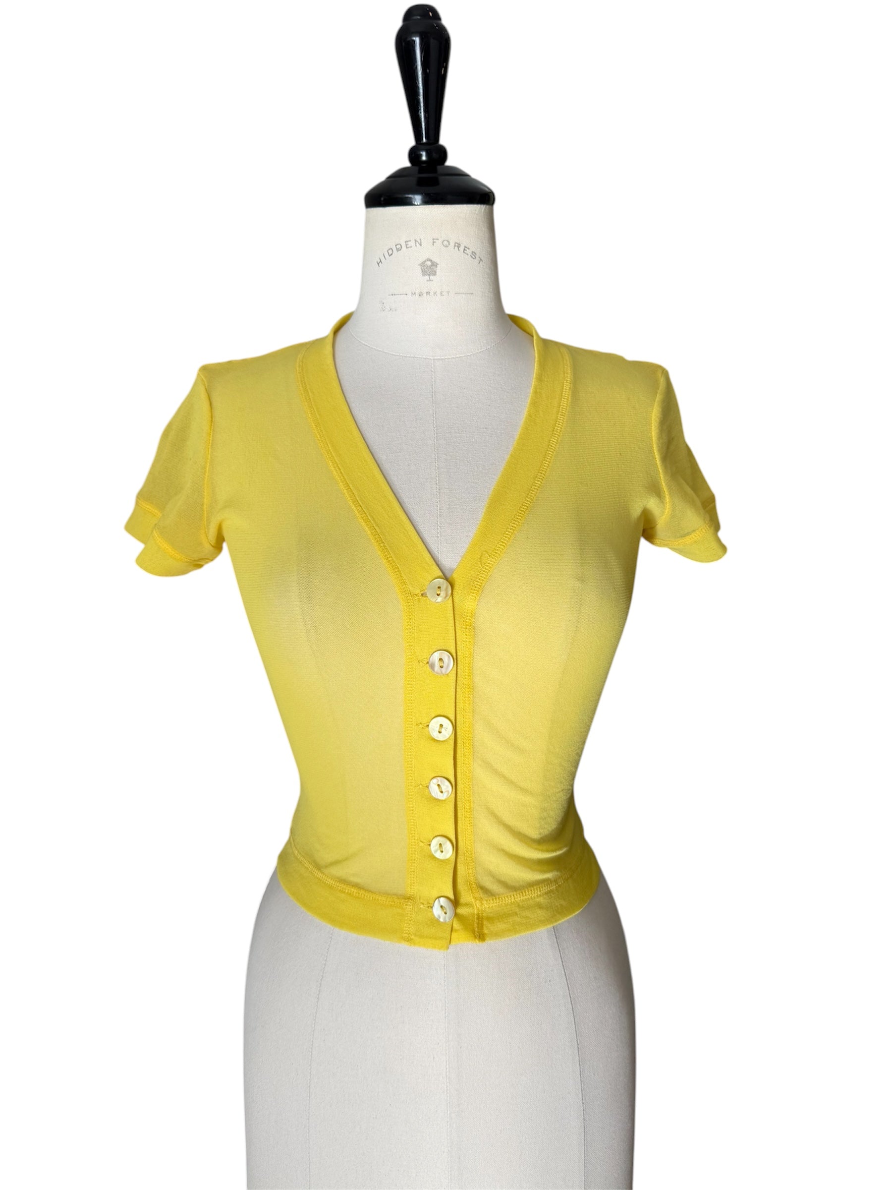 Plein Sud yellow top 2000s