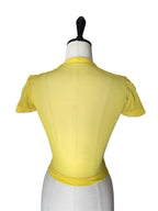 Plein Sud yellow top 2000s