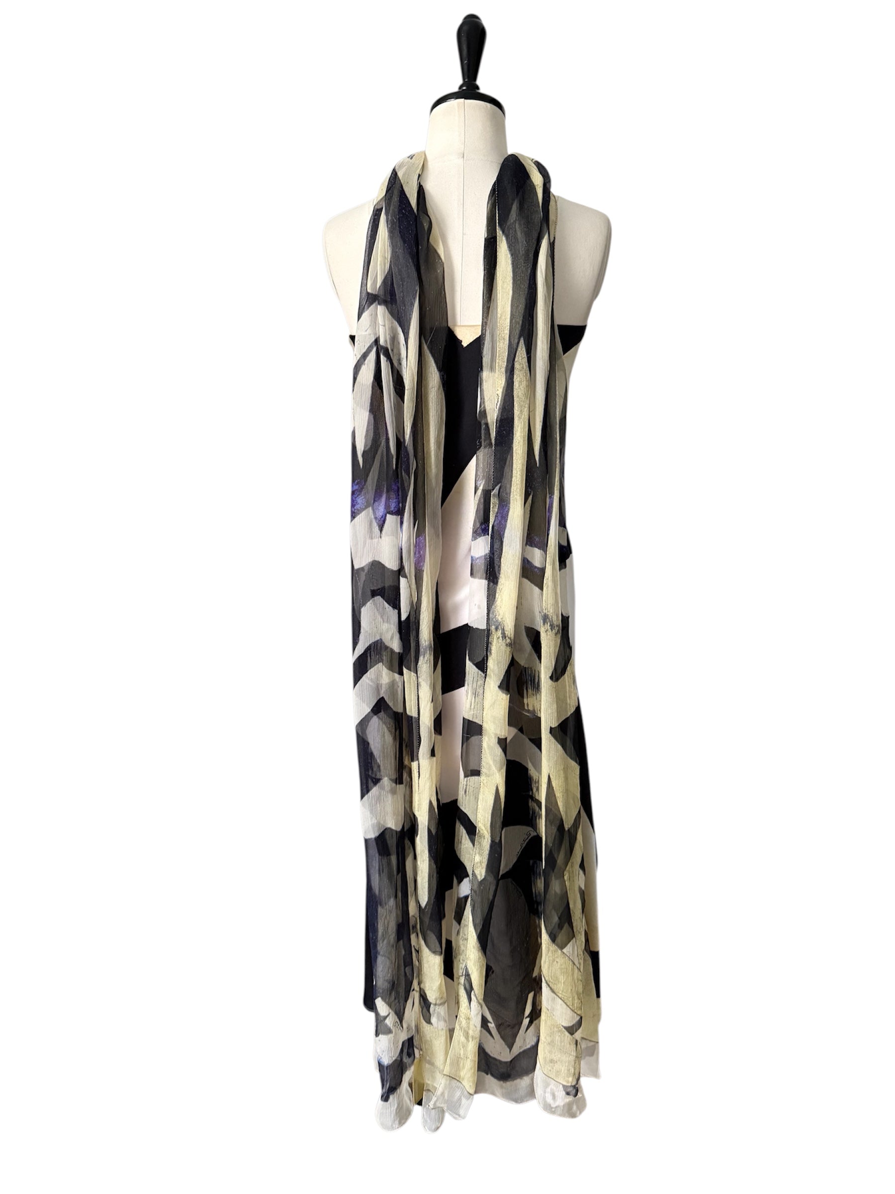 Roberto Cavalli SS 2007 silk dress skirt multi-colored