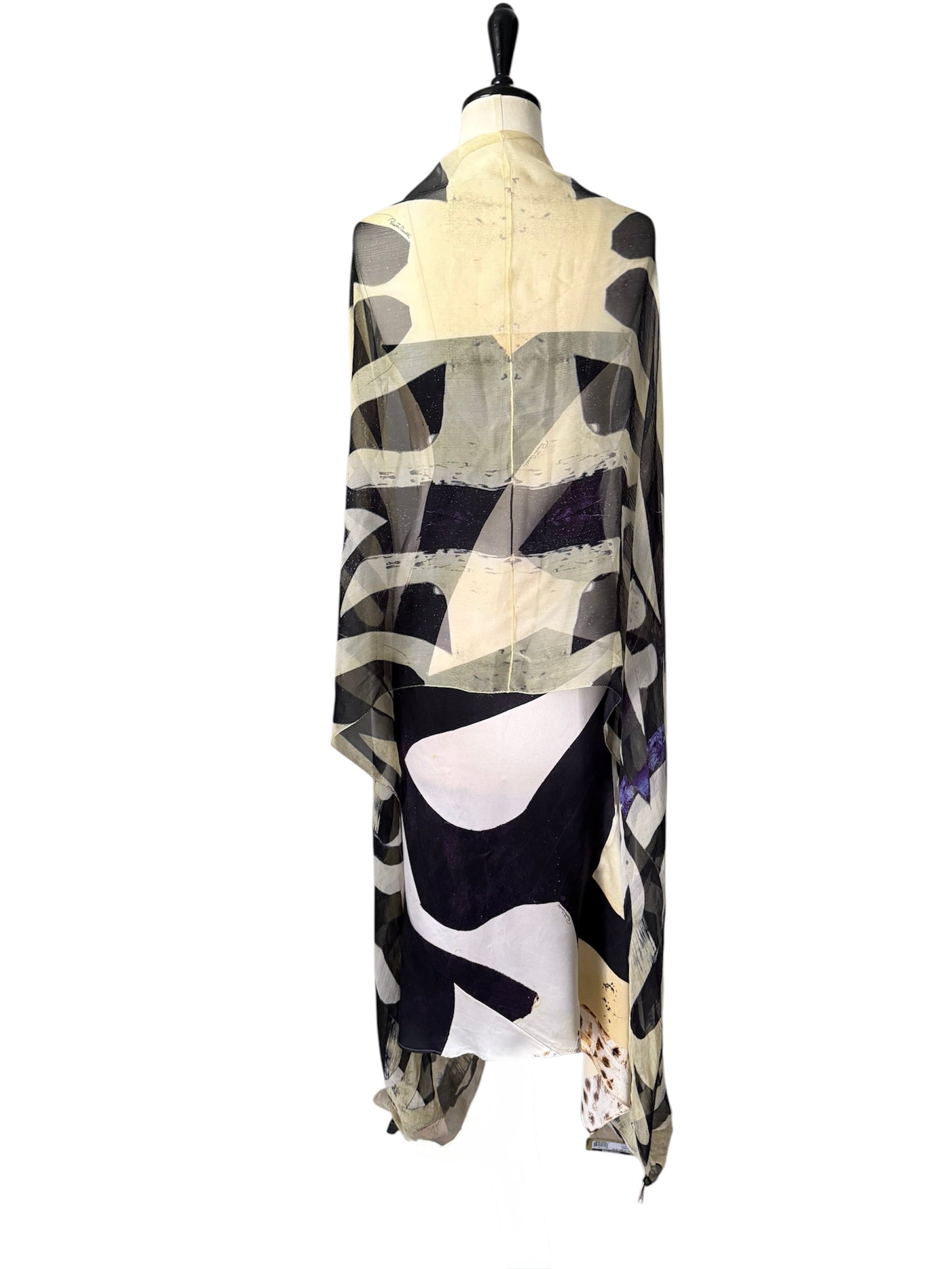 Roberto Cavalli SS 2007 silk dress skirt multi-colored