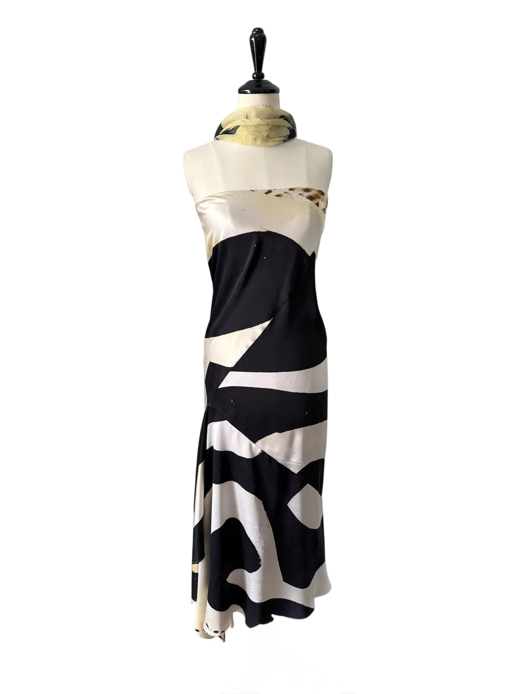 Roberto Cavalli SS 2007 silk dress skirt multi-colored