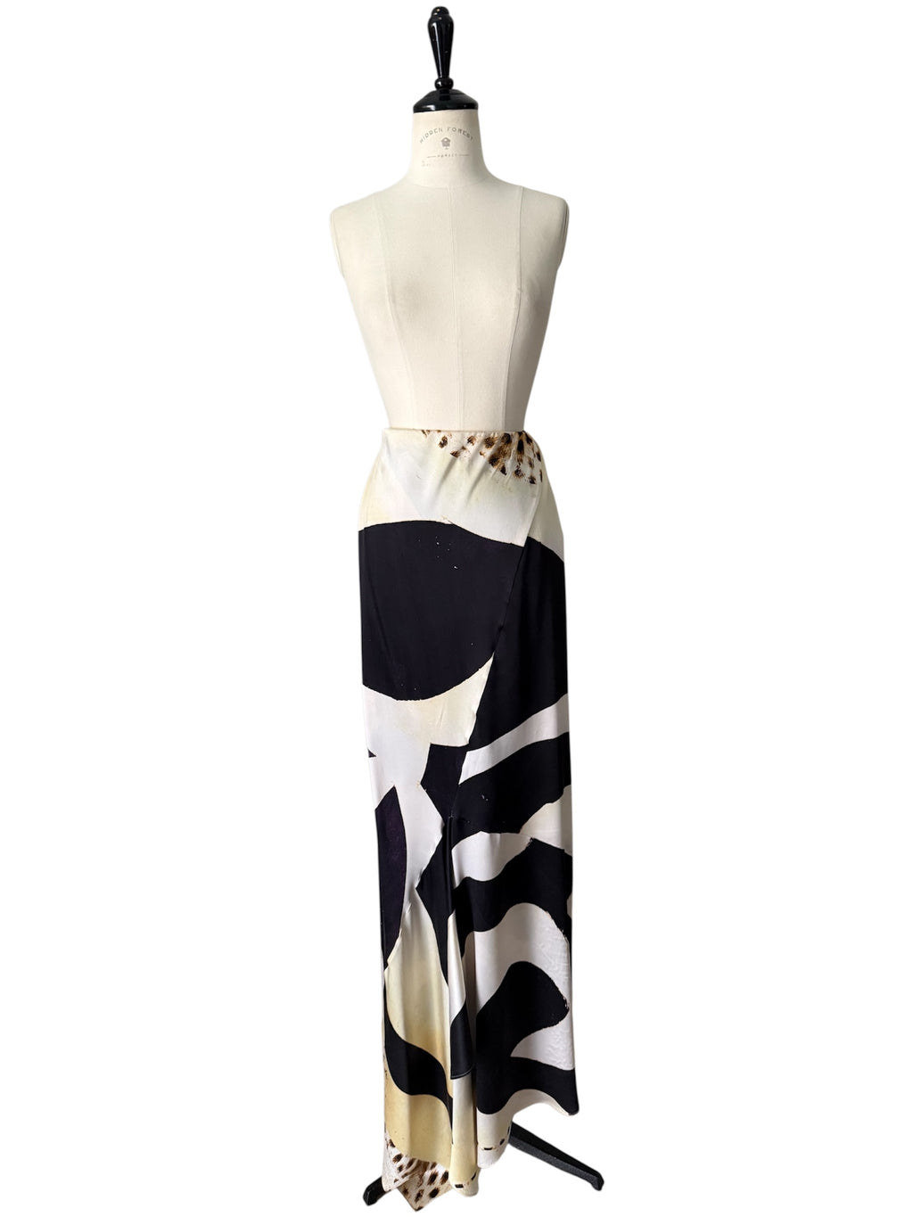 Roberto Cavalli SS 2007 silk dress skirt multi-colored