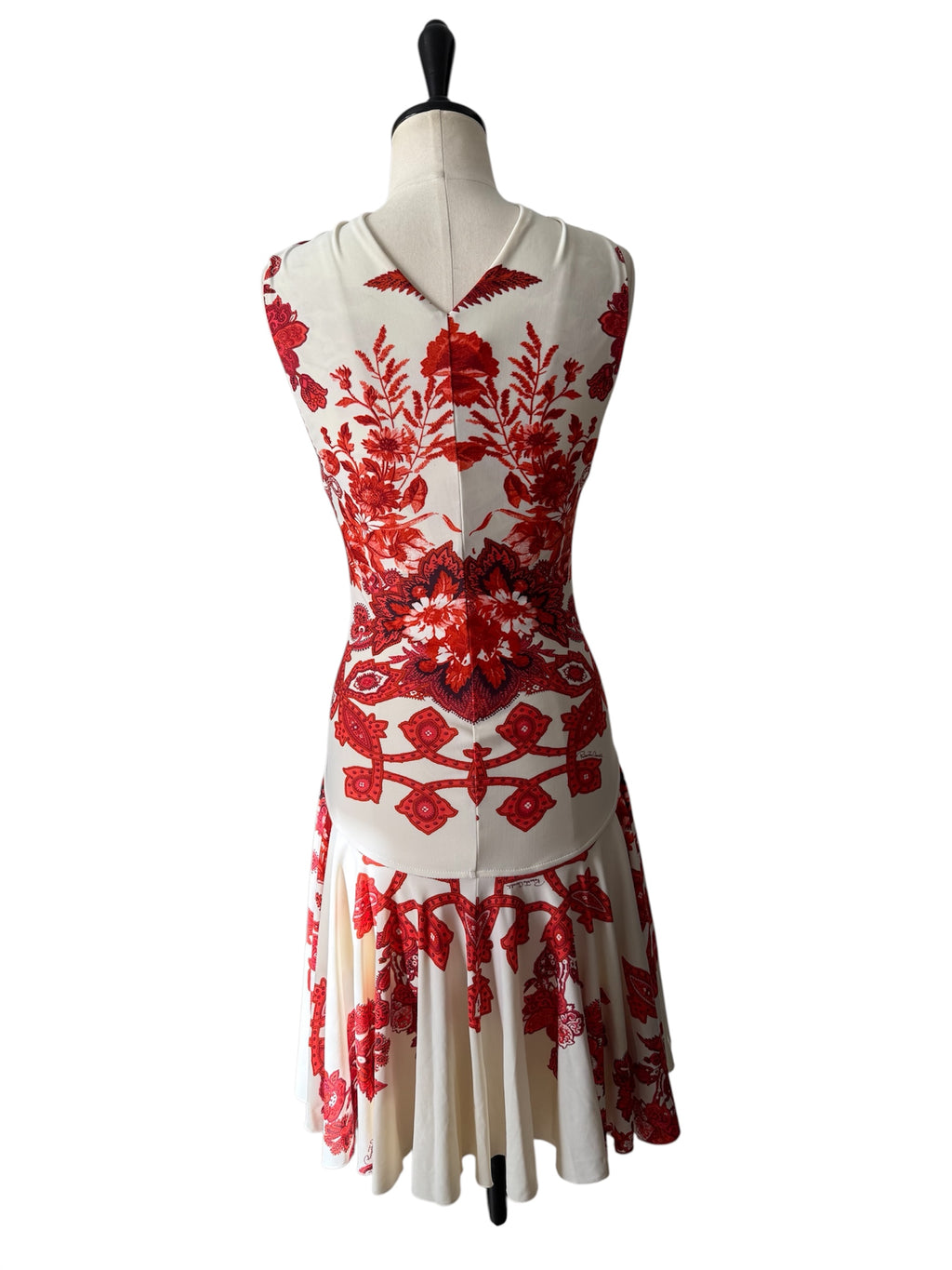 Roberto Cavalli SS 2007 floral mini dress gold logo