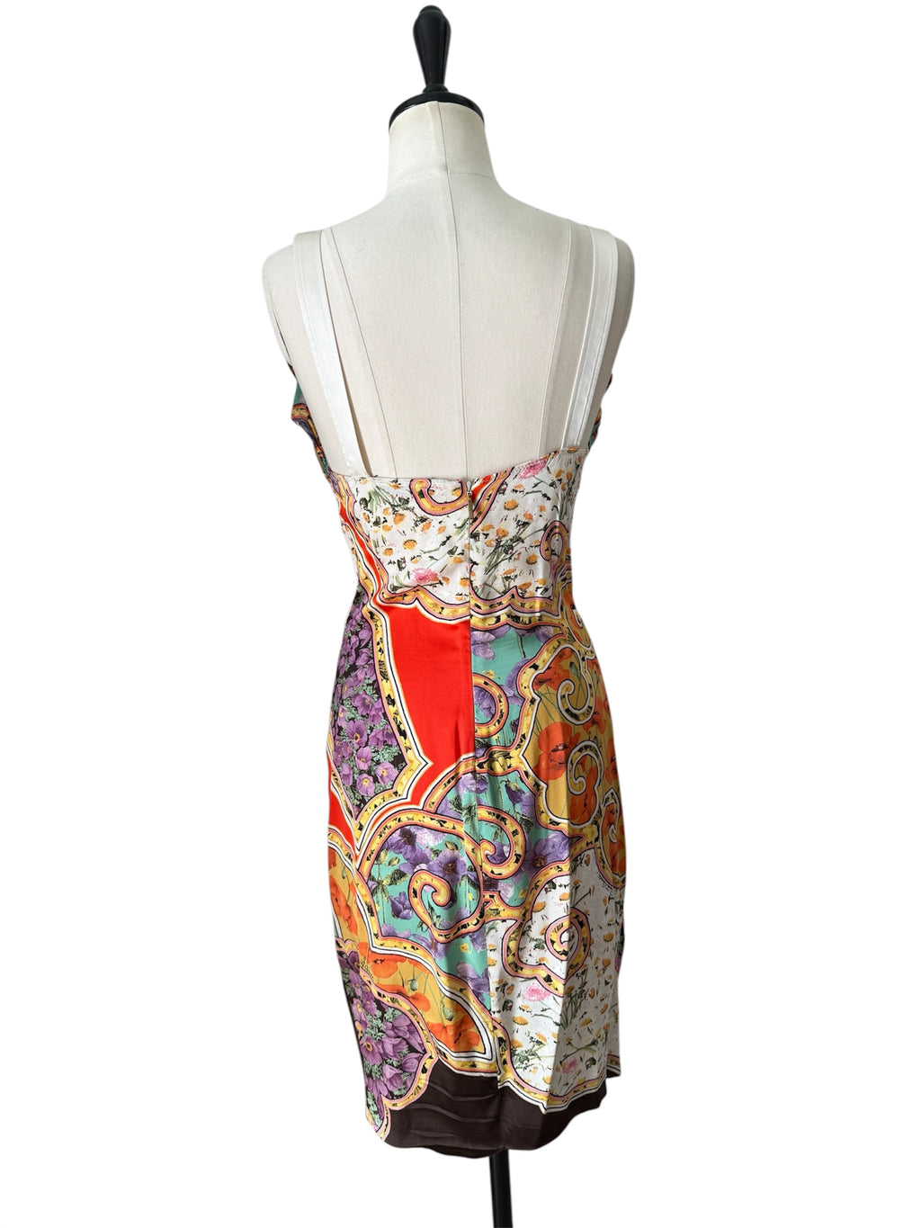Roberto Cavalli 2006/2007 circa multicolored silk dress