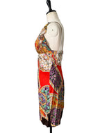 Roberto Cavalli 2006/2007 circa multicolored silk dress