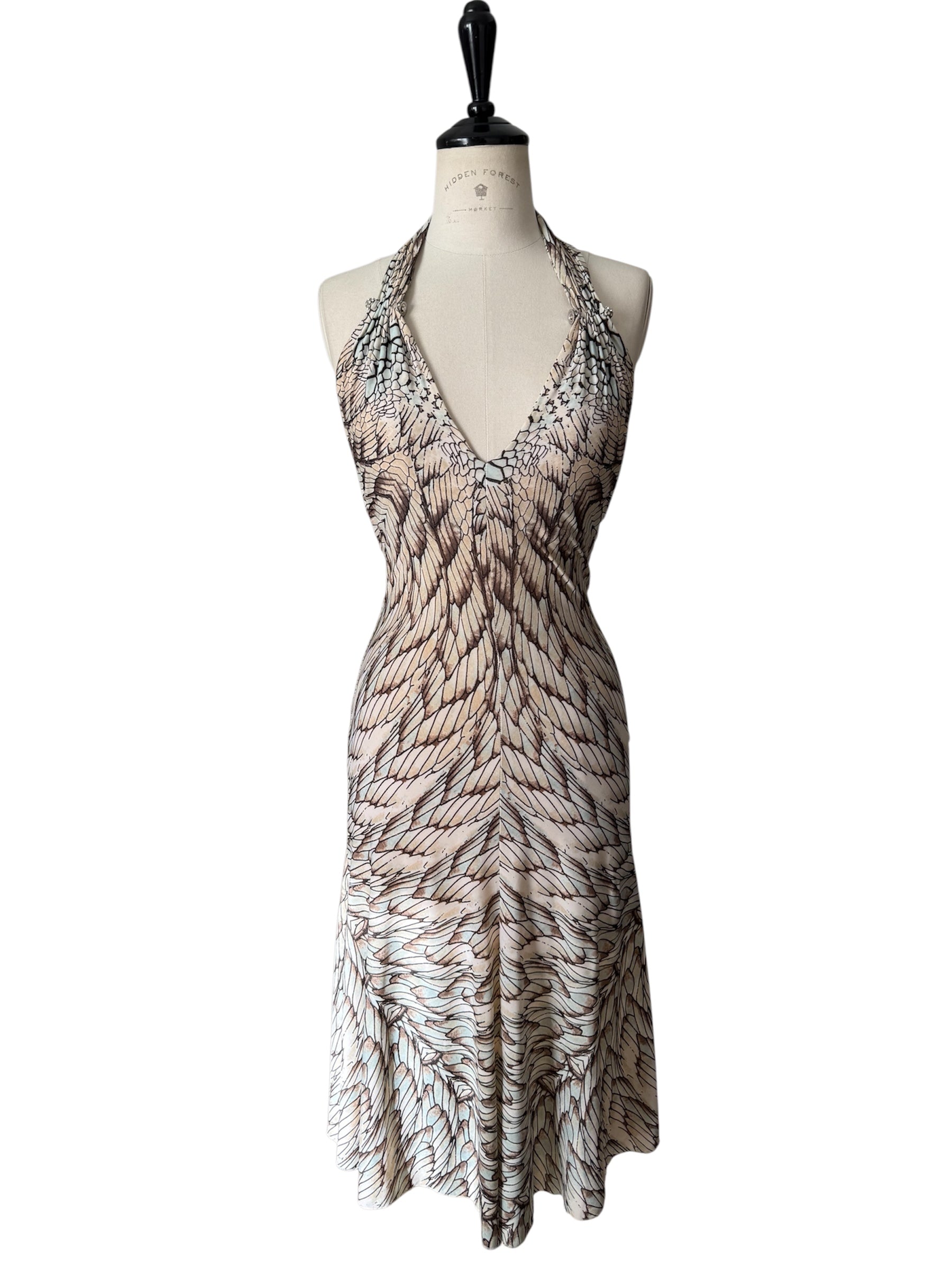 Roberto Cavalli SS 2006 dress open back with shawl