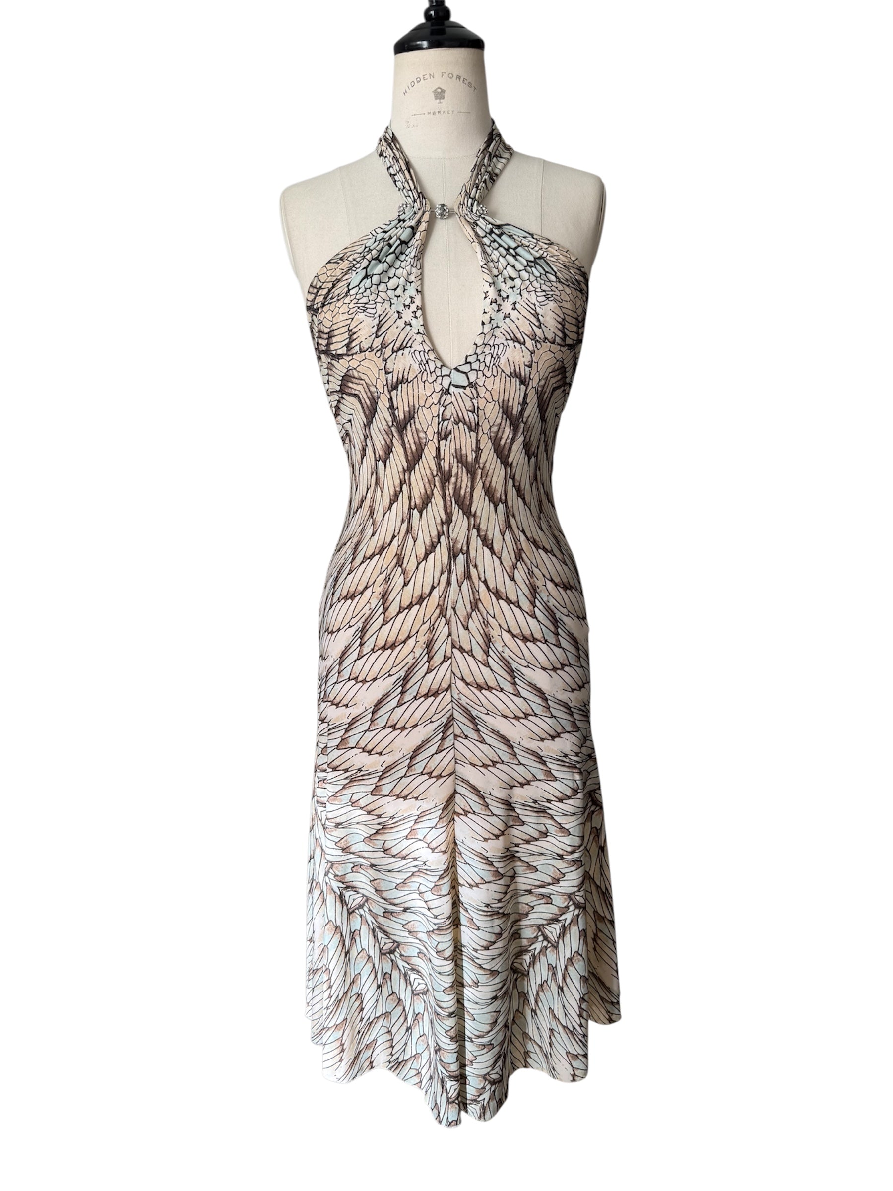 Roberto Cavalli SS 2006 dress open back with shawl