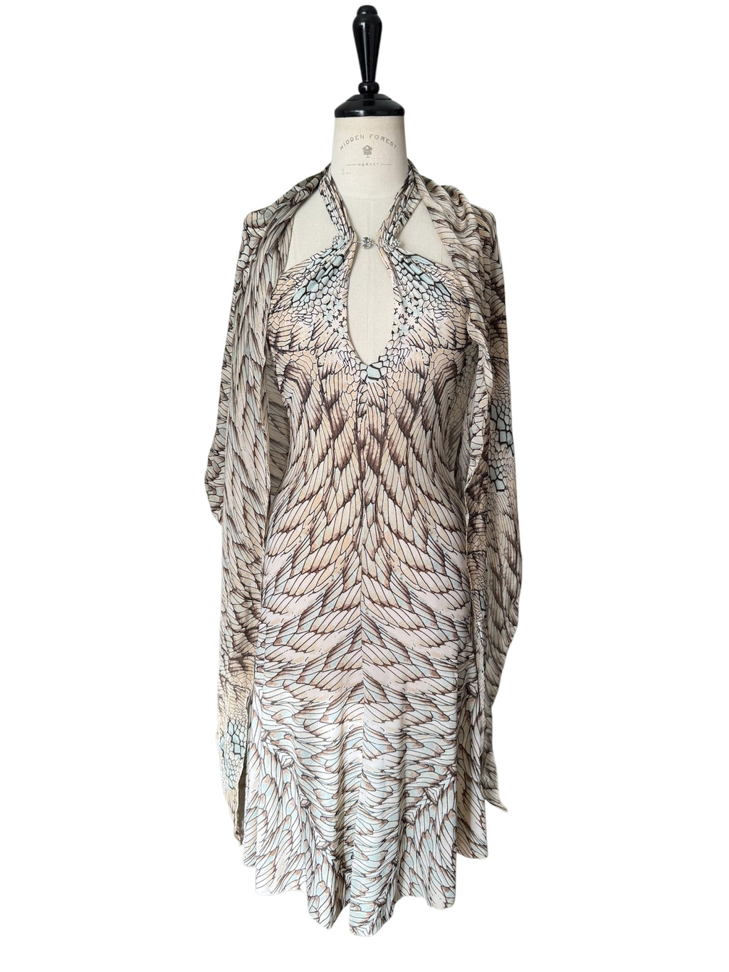 Roberto Cavalli SS 2006 dress open back with shawl