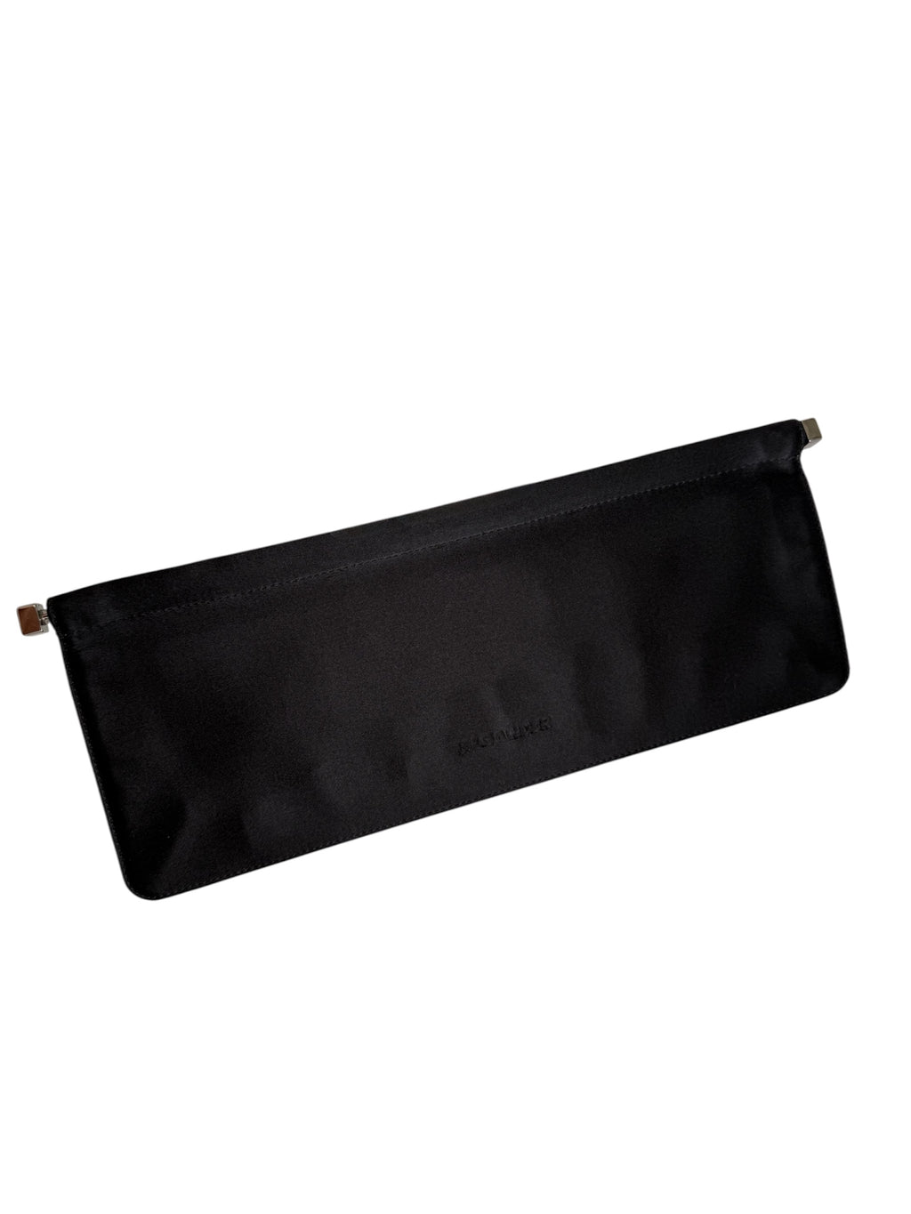 Jil Sander black silk clutch pochette black 2000s
