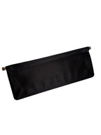 Jil Sander black silk clutch pochette black 2000s