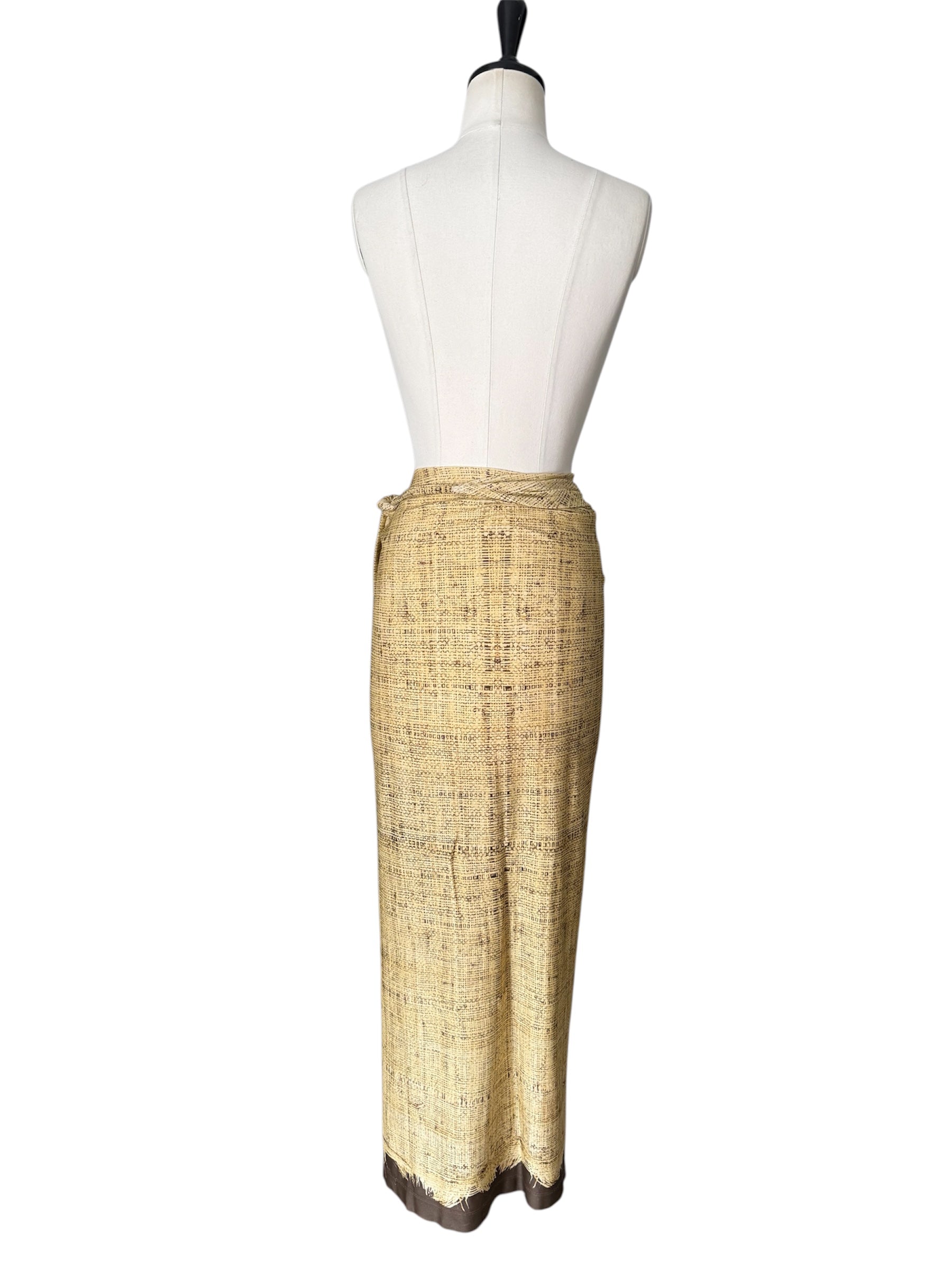 Rare Roberto Cavalli SS 1997 Runway sarong skirt