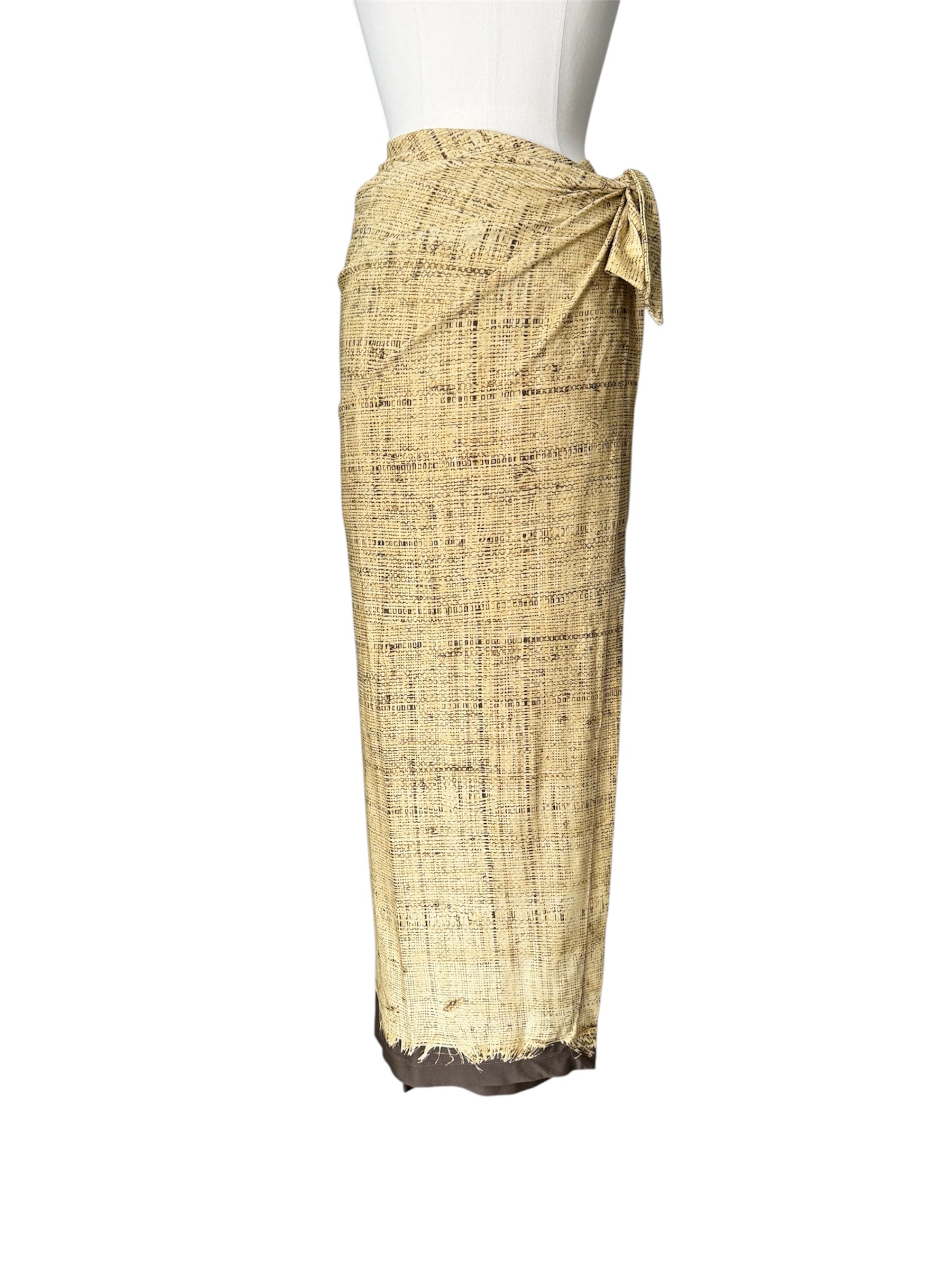 Rare Roberto Cavalli SS 1997 Runway sarong skirt
