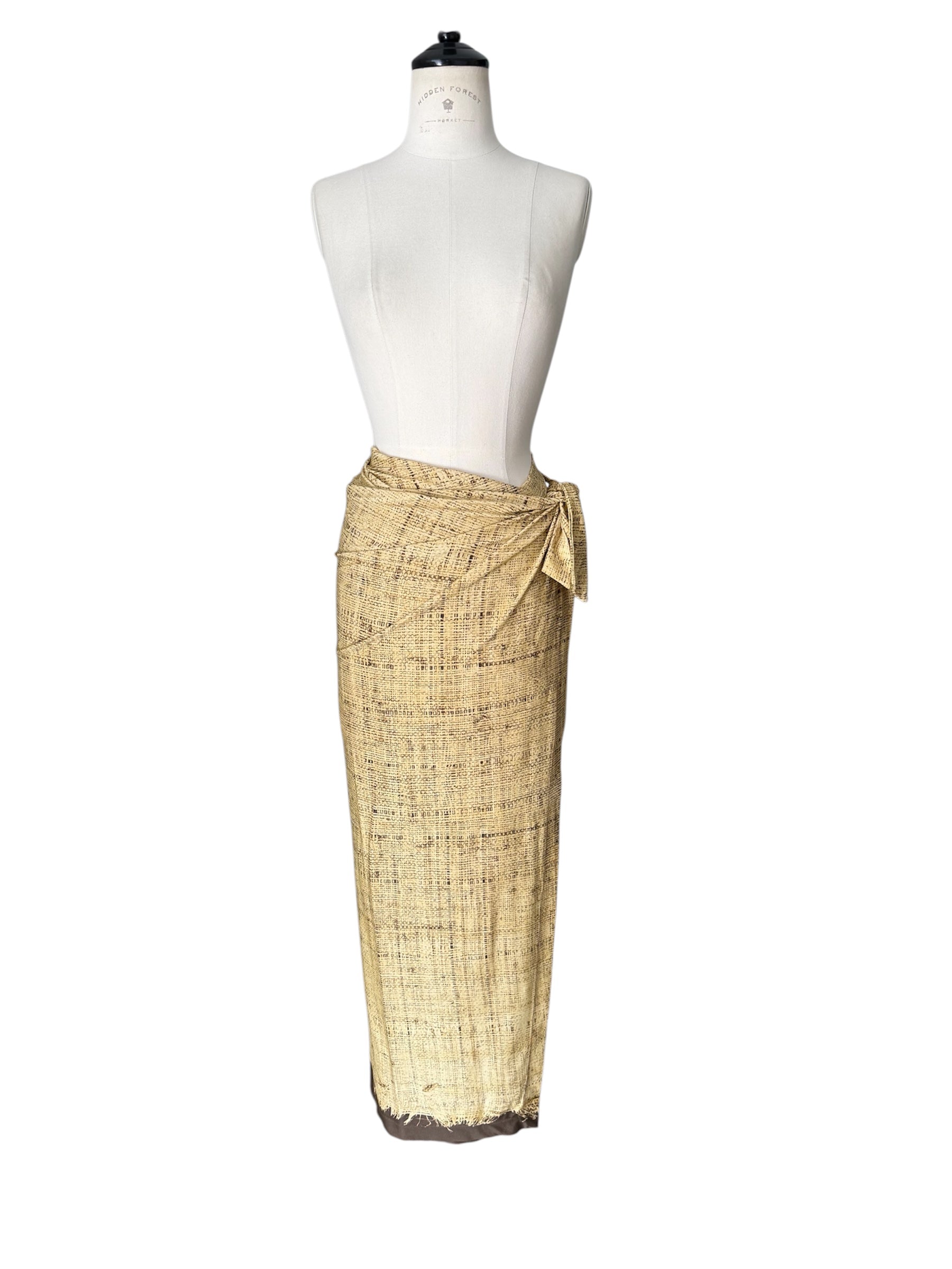 Rare Roberto Cavalli SS 1997 Runway sarong skirt