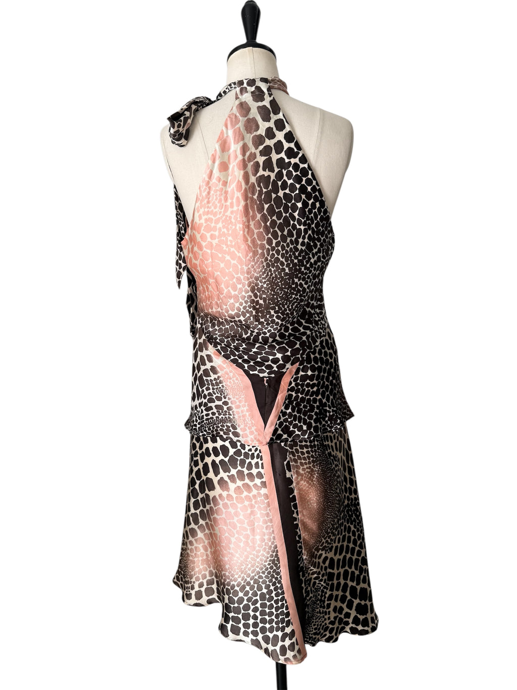 Roberto Cavalli SS 2004 silk set top and skirt
