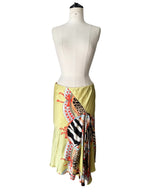 Rare Roberto Cavalli SS 2004 silk yellow zebra pattern set