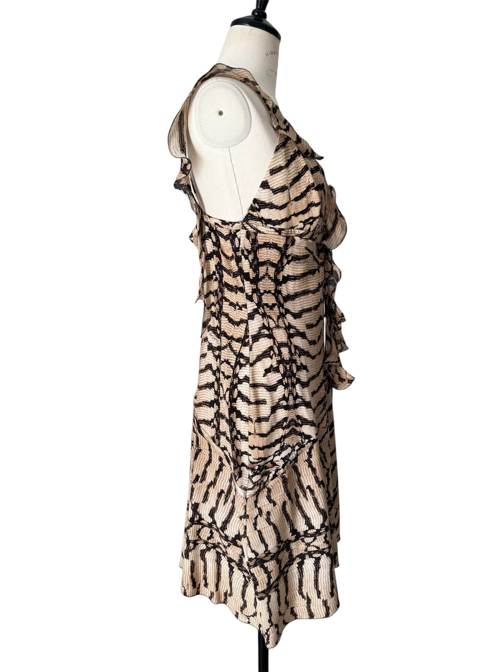 Roberto Cavalli SS 2005 Runway silk animalier dress