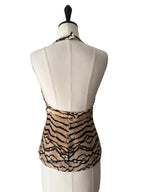 Roberto Cavalli SS 2005 Runway print top coins
