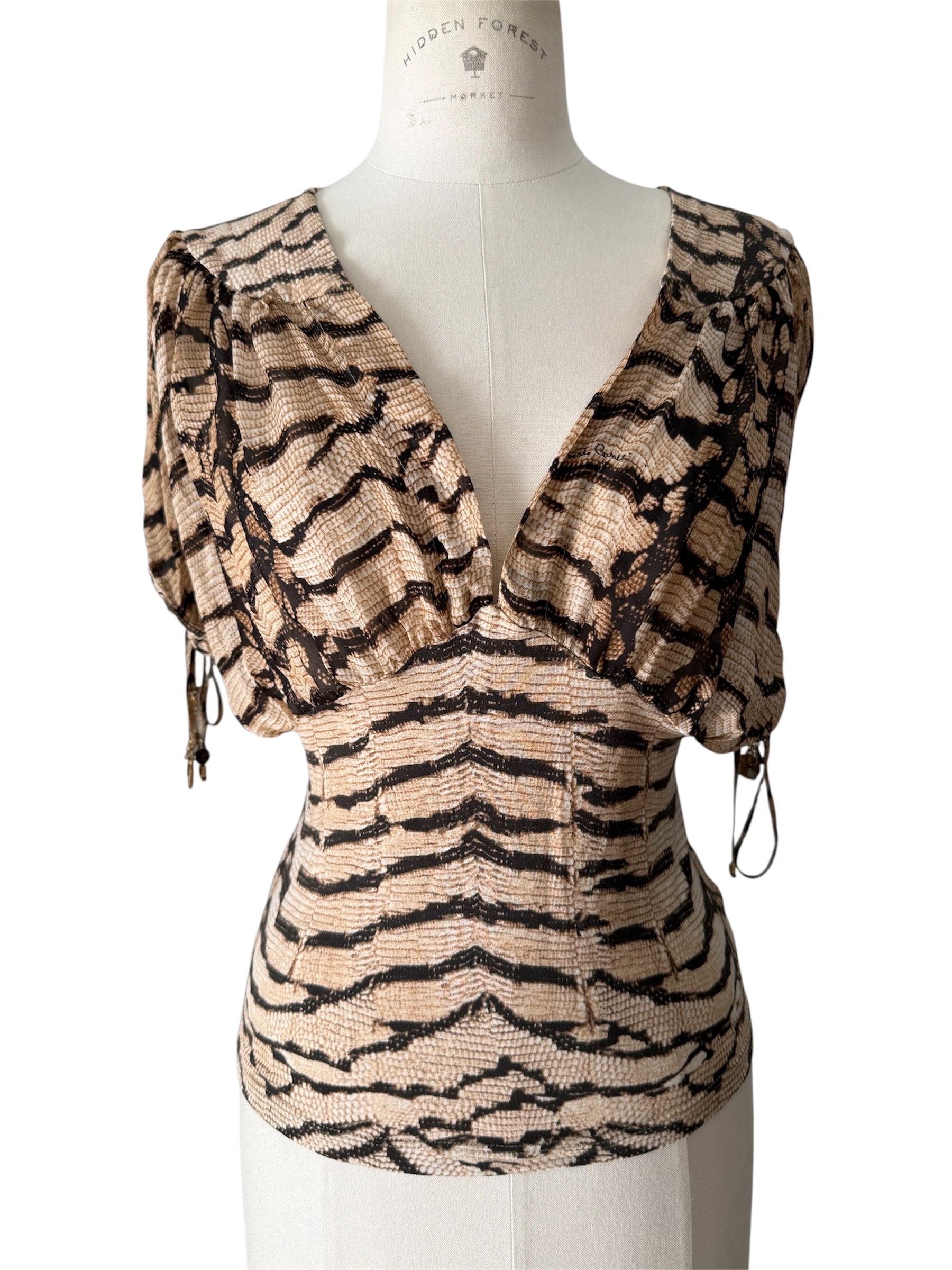 Top Roberto Cavalli SS 2005 Runway silk coins