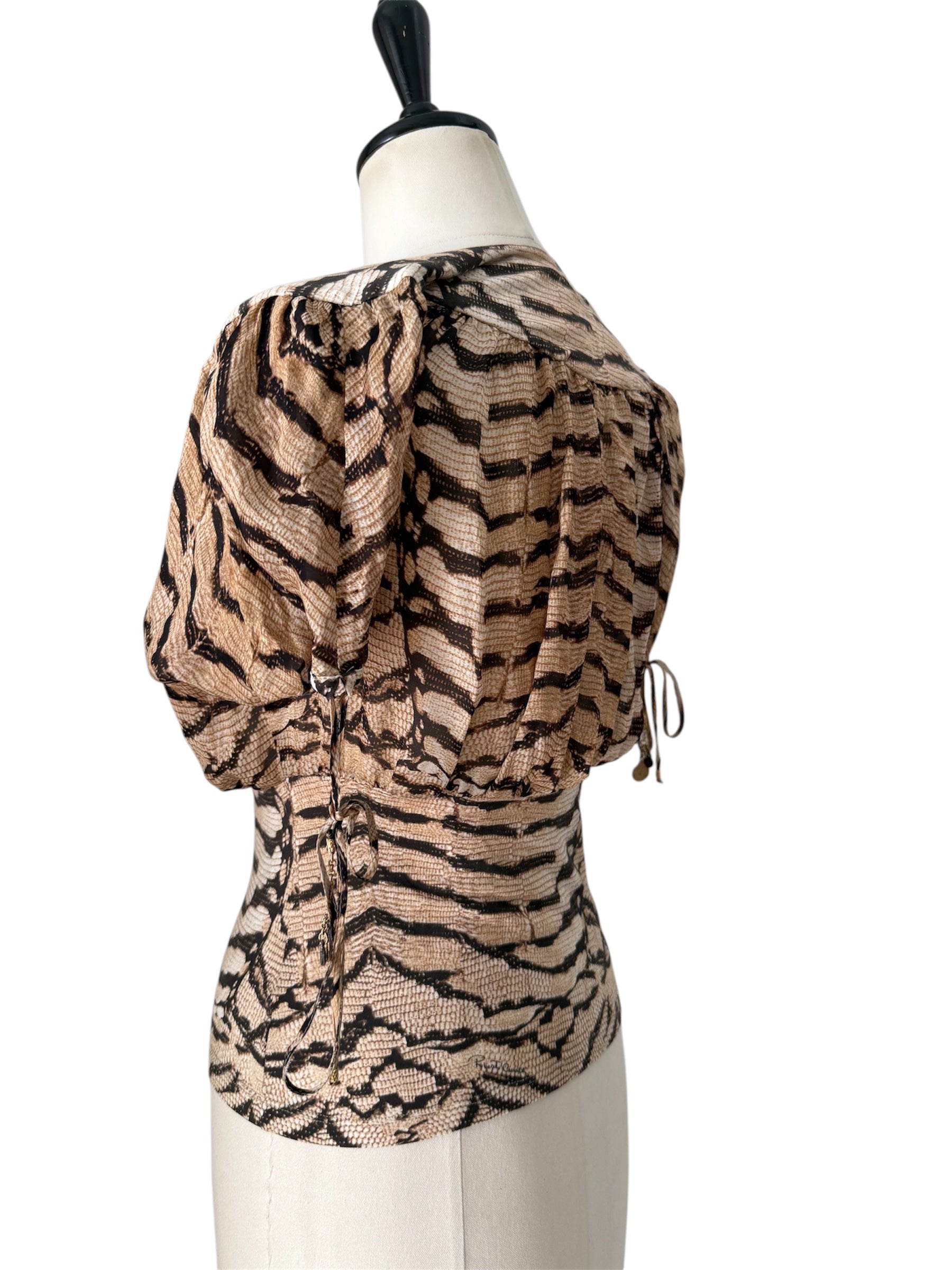 Top Roberto Cavalli SS 2005 Runway silk coins