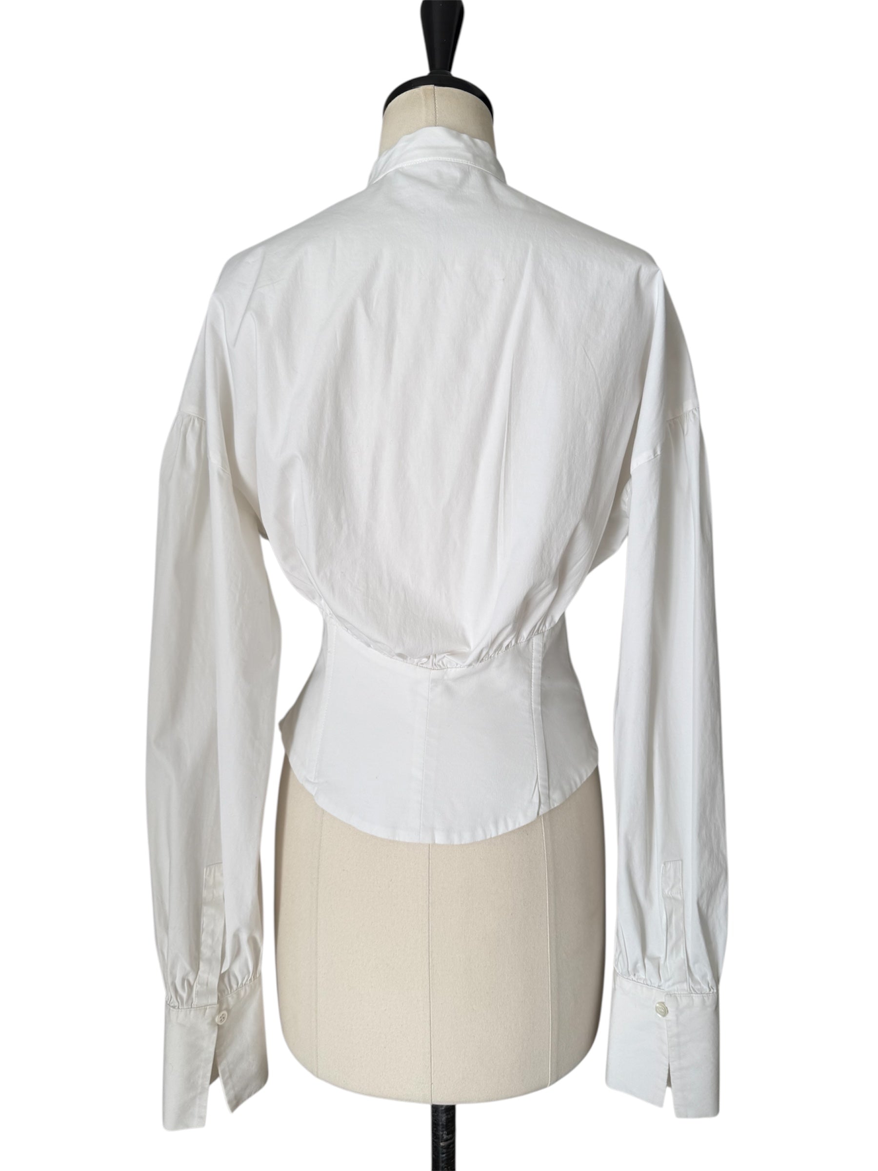 Iceberg SS 2003 Runway white corset shirt