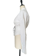 Iceberg SS 2003 Runway white corset shirt