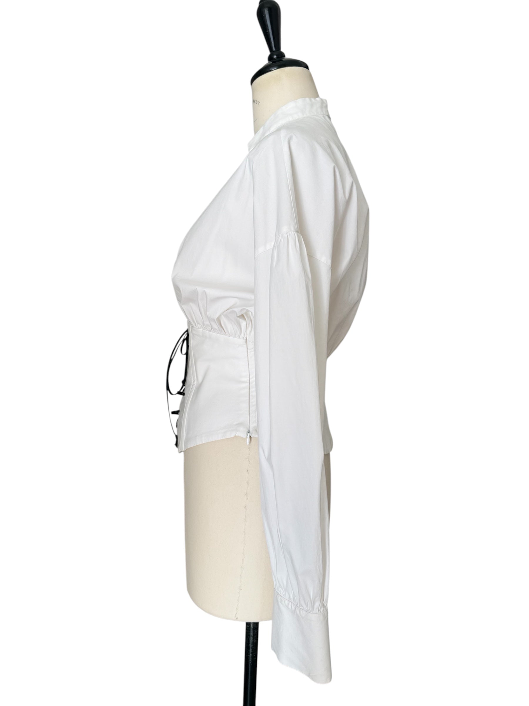 Iceberg SS 2003 Runway white corset shirt