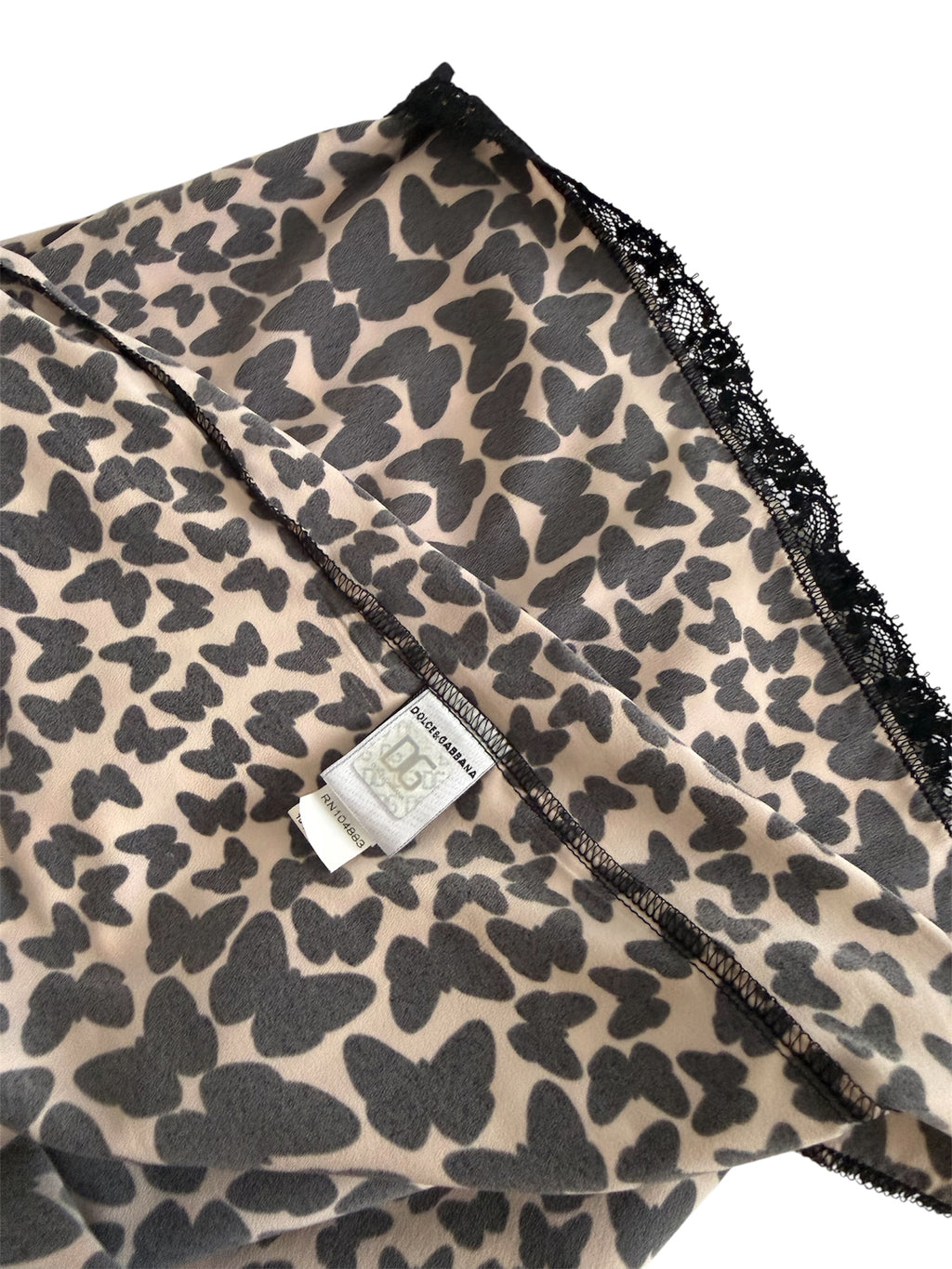 D&G butterflies slip dress knee-length