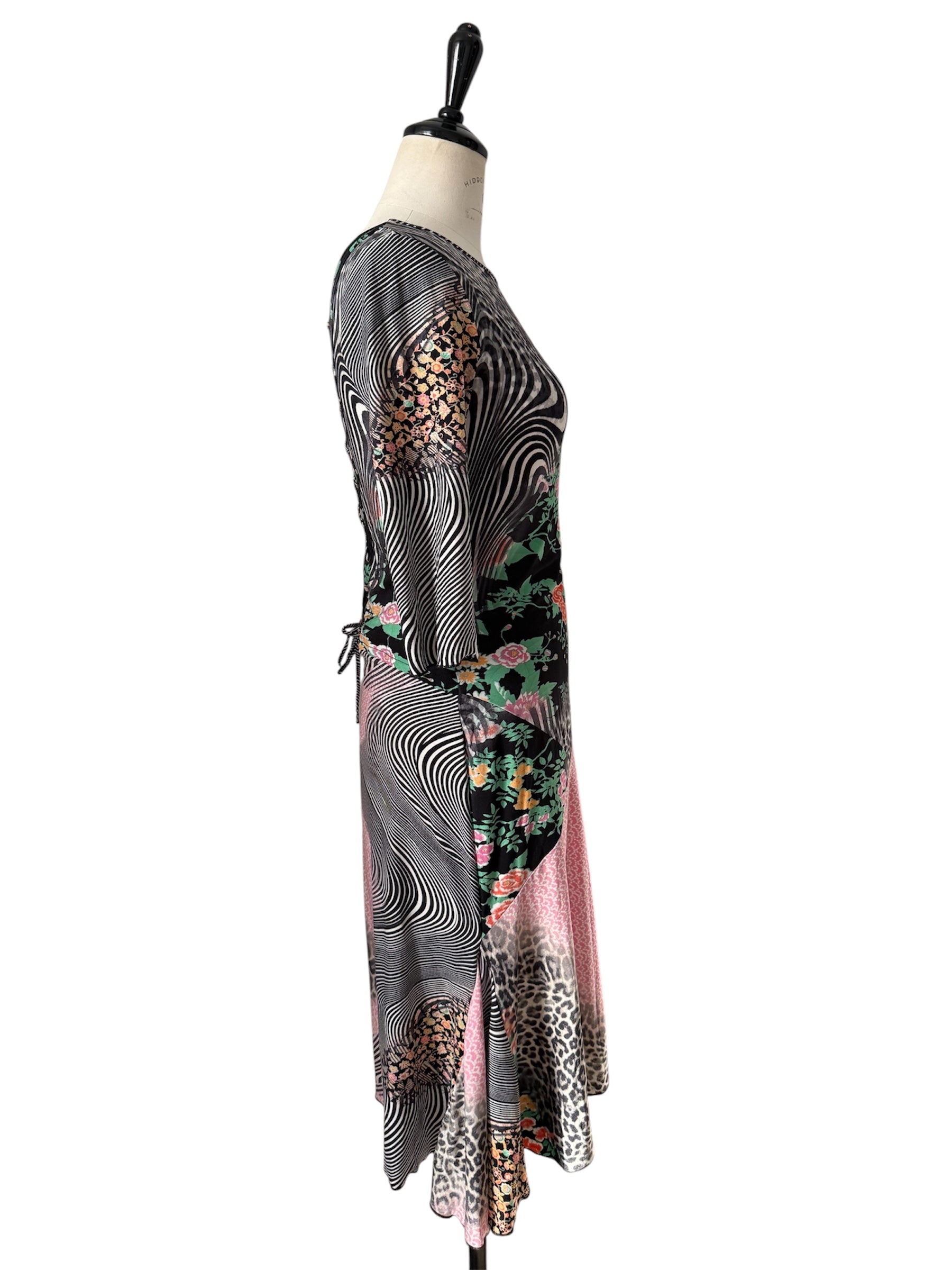 Class Roberto Cavalli midi length vintage dress 2000s