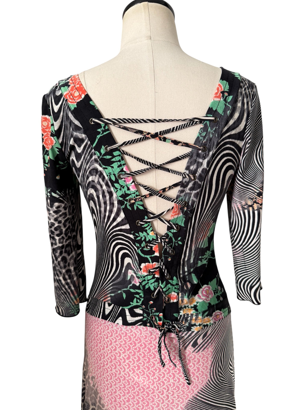 Class Roberto Cavalli midi length vintage dress 2000s
