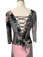 Class Roberto Cavalli midi length vintage dress 2000s