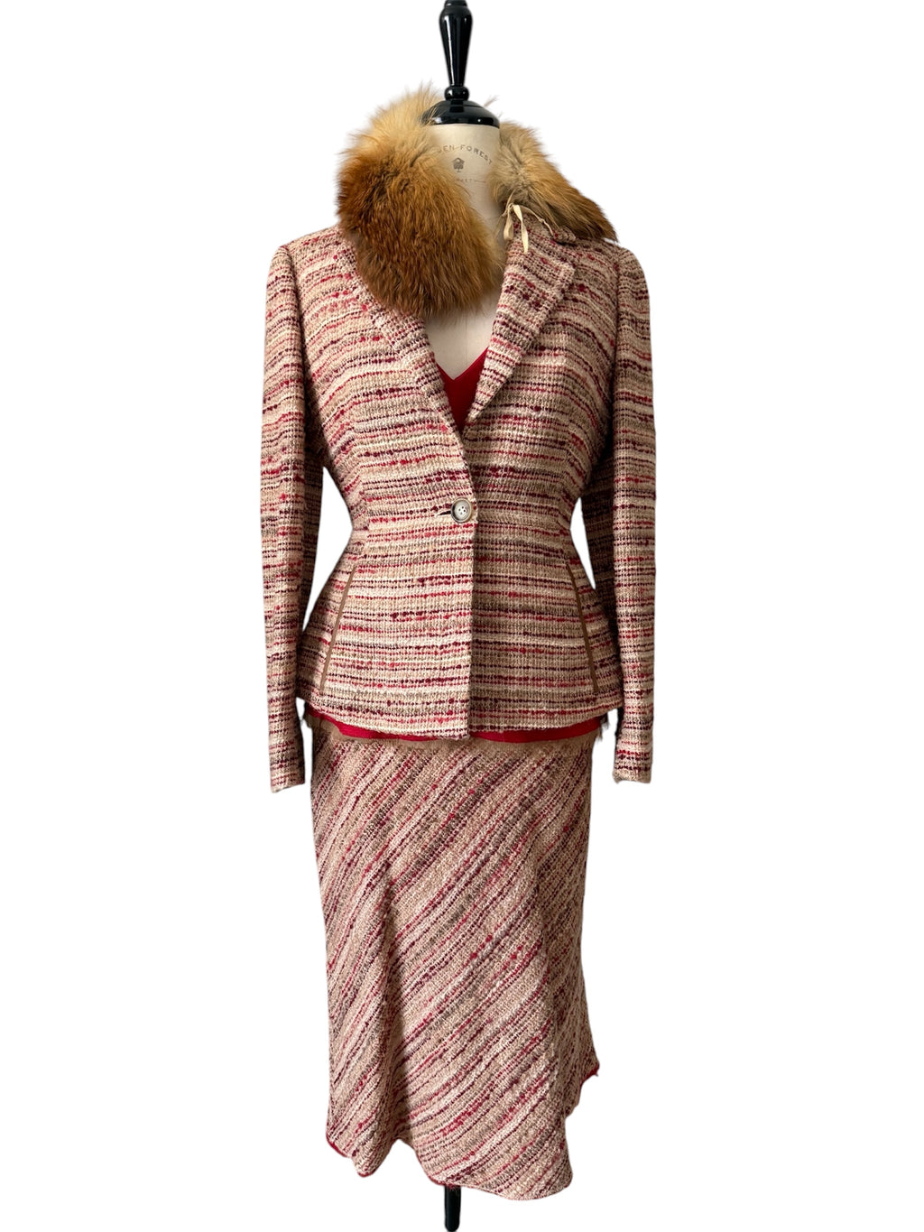 Rare Prada Runway full look FW 2000 wool tailleur set