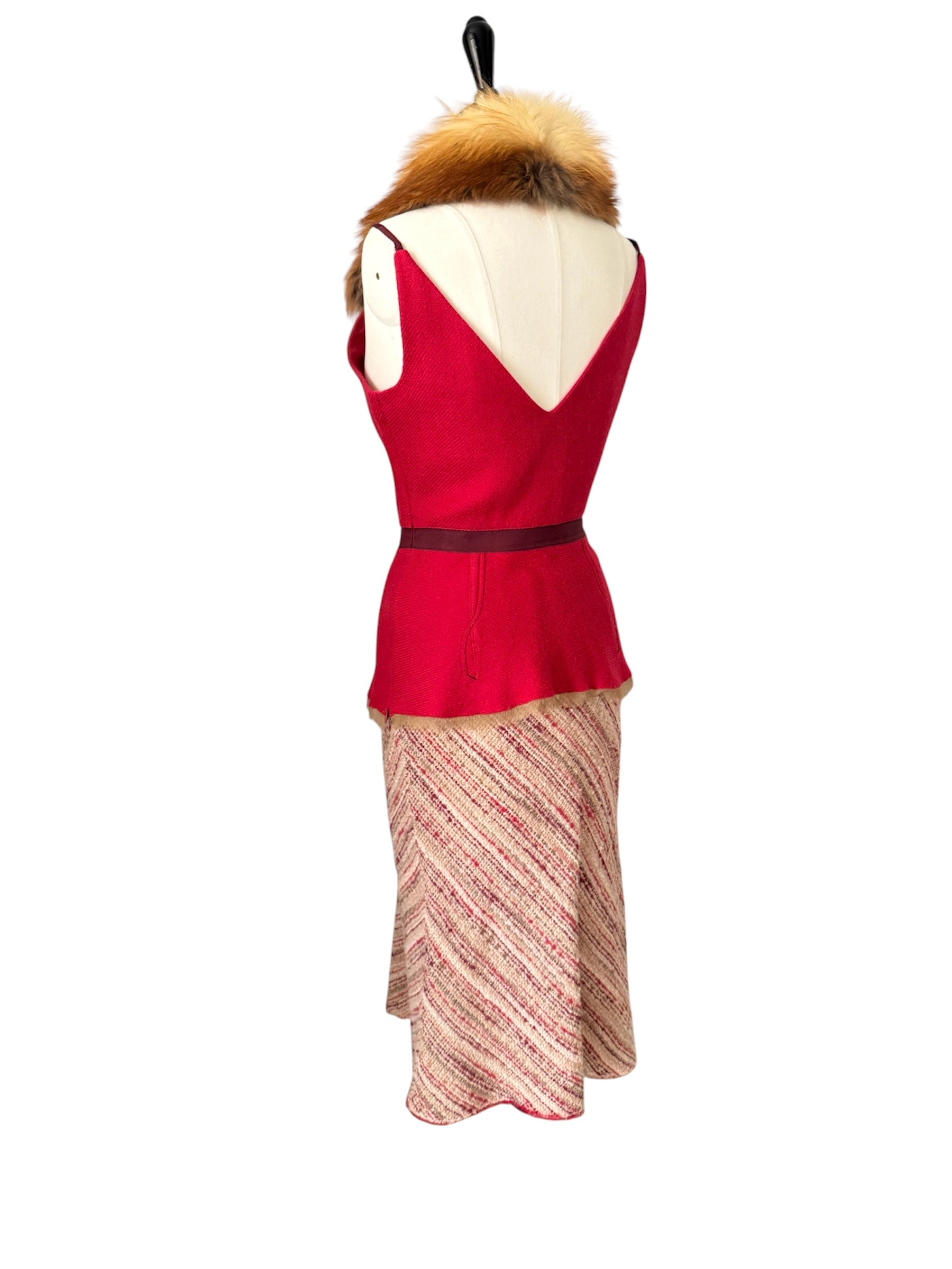 Rare Prada Runway full look FW 2000 wool tailleur set
