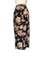 Rare Dolce & Gabbana SS 1997 Runway floral silk midi skirt