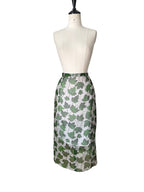 Dolce & Gabbana SS 1997 Runway midi skirt print leaves