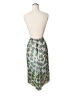 Dolce & Gabbana SS 1997 Runway midi skirt print leaves