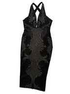 Roberto Cavalli FW 2002 Runway midi leather dress