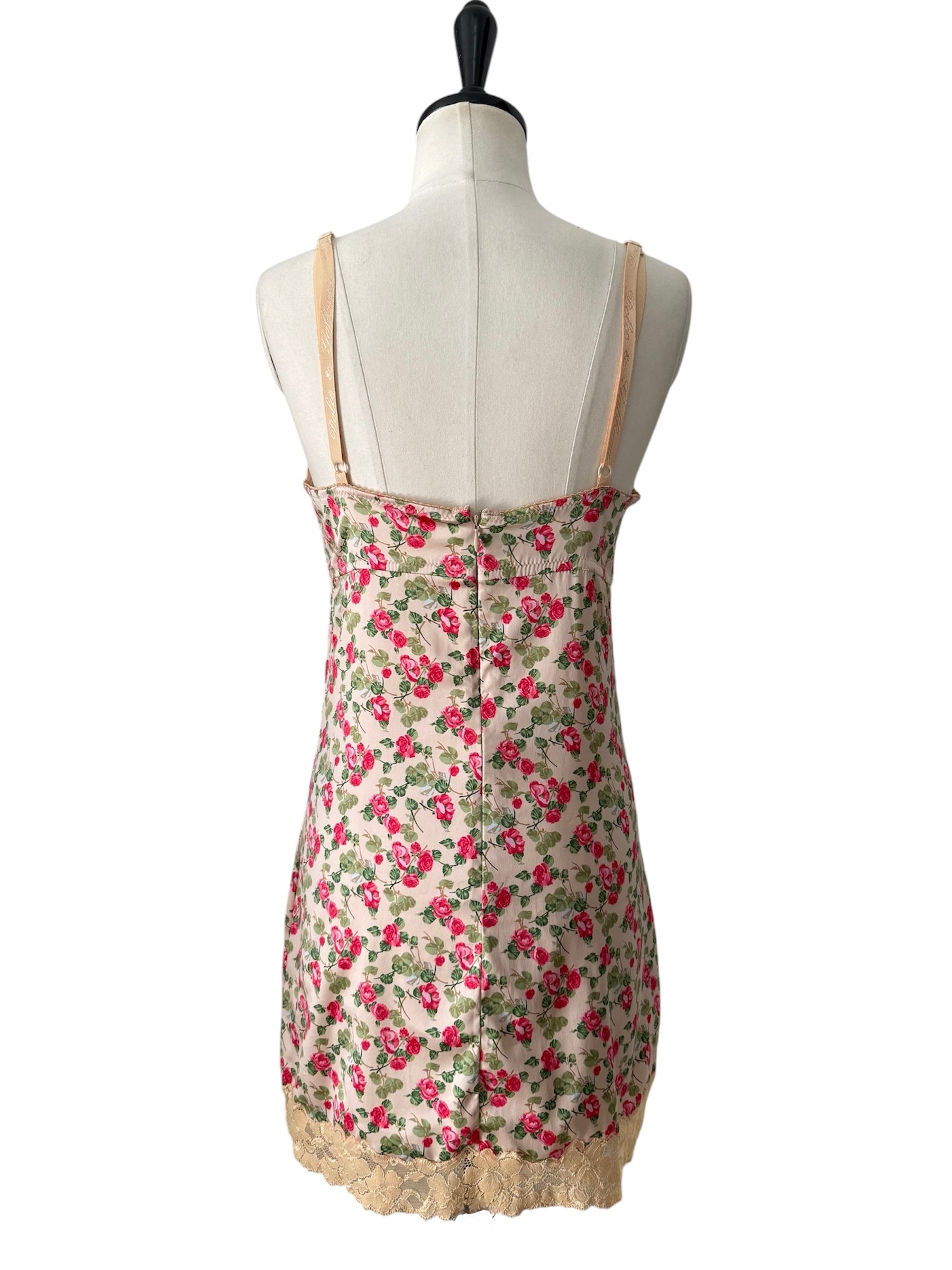 Dolce & Gabbana floral lace mini dress vintage early 2000s