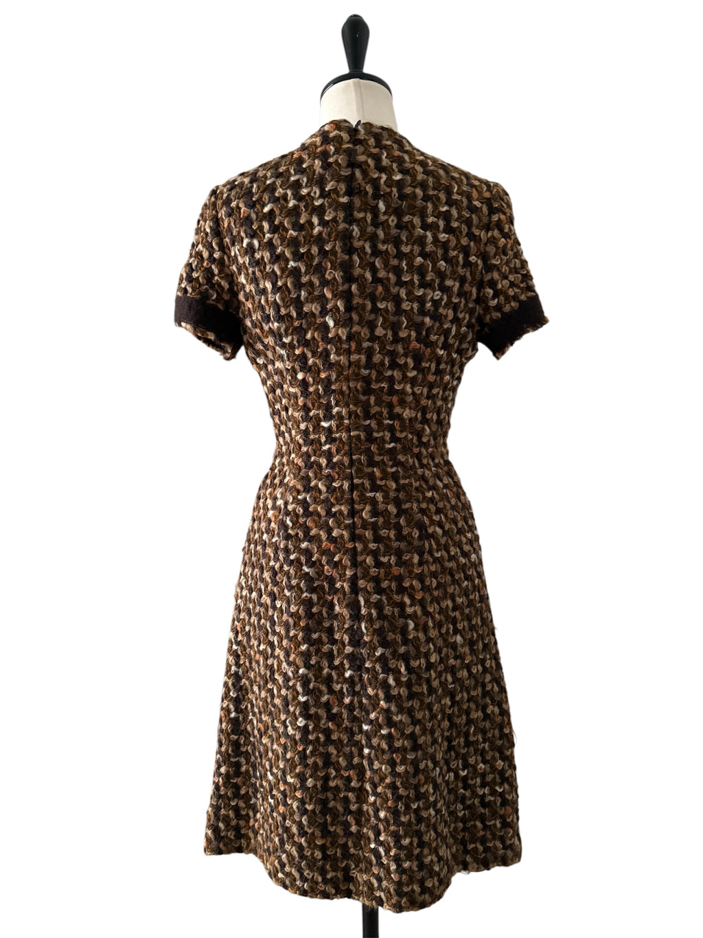 Prada wool vintage dress tweed FW 2000