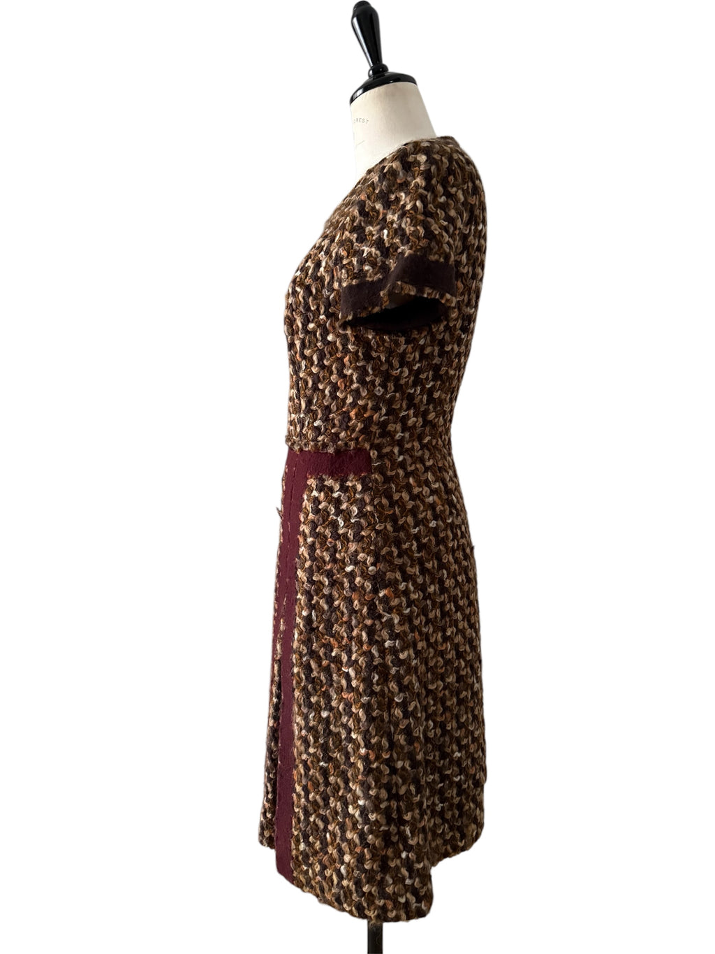 Prada wool vintage dress tweed FW 2000