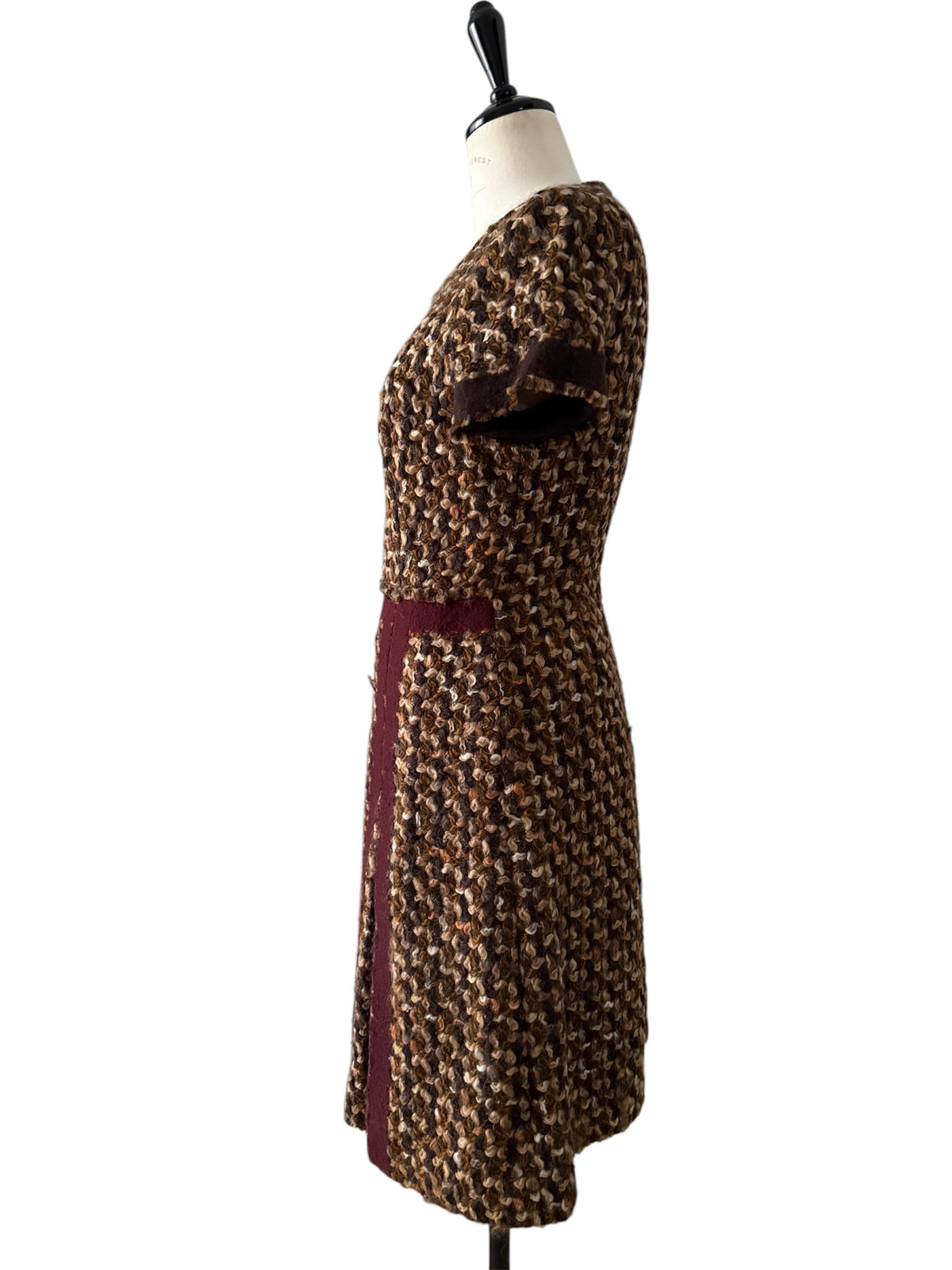 Prada wool vintage dress tweed FW 2000