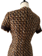 Prada wool vintage dress tweed FW 2000