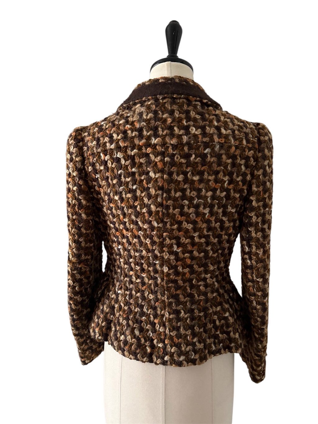 Prada jacket wool bouclè tweed 2000s