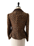 Prada jacket wool bouclè tweed 2000s